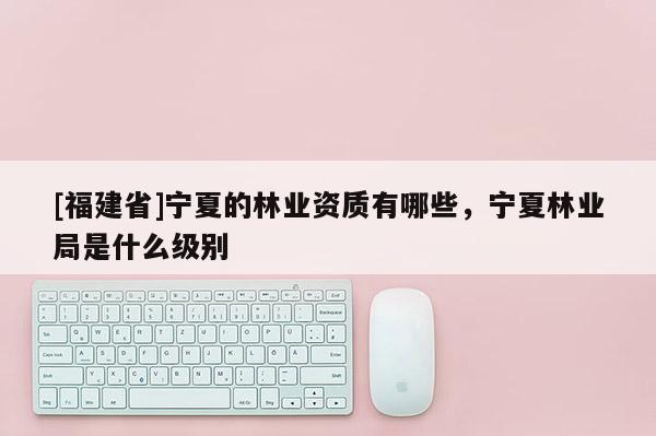 [福建省]寧夏的林業(yè)資質(zhì)有哪些，寧夏林業(yè)局是什么級別